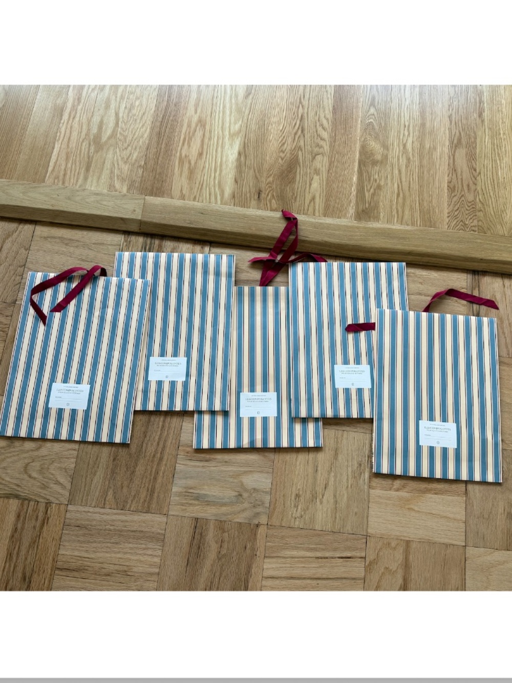 NEW Sezane paper gift pouches x5
